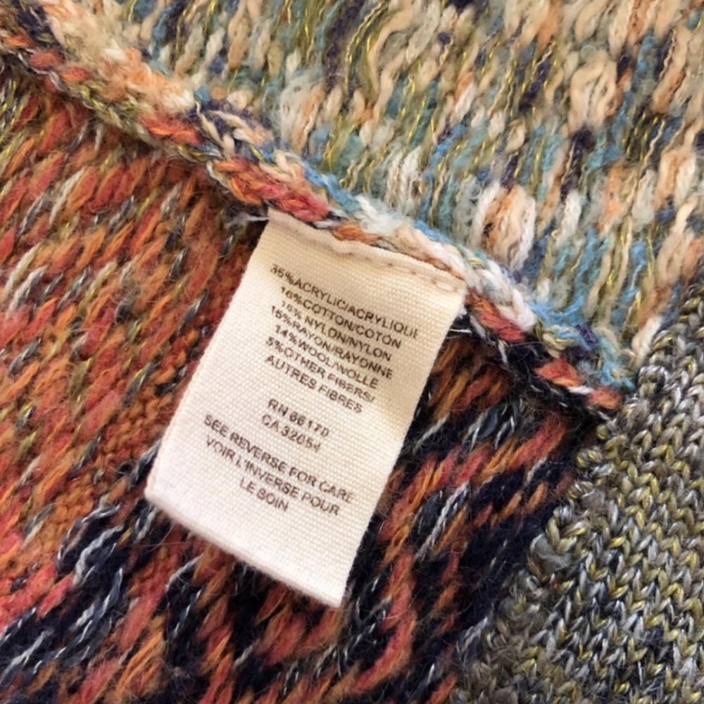 Free People Desert Drifter Chunky Cardigan Sweater Jacket RARE - Picture 8 of 9